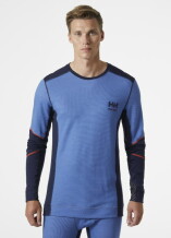 Термобелье, рубашка Lifa Merino, синий, M, HELLY HANSEN, 75106_595-M, 57% мериносовая шерсть, 43% полипропилен, 215 г/м²