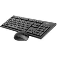 A4Tech V-TRACK 2.4 G 7100N RF nano, 2xAA, 2xAAA, 3 pogas, 800/2000 dpi, bezvadu, USB, pilna izmēra klaviatūra