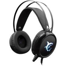 White Shark Kõrvaklapid MARGAY, 50mm, 2m, 32Ω, 62dB, 20-20000Hz, 2x3.5mm, USB, LED valgustus, passiivne müra summutus