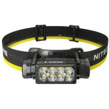 Nitecore HC65 UHE, galvos žibintas, 2000 lm, 8 LED, 4000 mAh, IP68, aliuminis, USB įkroviklis, 2 m smūgiams atsparus