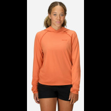 Krekls Wms WINDRIDGE Hoody 01, MARMOT, 0195115296230, Materiāls: REPREVE®, 95% Post-Consumer Recycled Polyester, 5% Elastane, Svars: 235g, Piegriezums: Regular, Izmērs: XL, Krāsa: POMELO