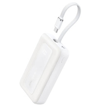 Lielas ietilpības premium kvalitātes ārējais uzlādes akumulators 20000 mAh 20 W ar USB-C PD un USB-A QC balts A1689H21 Anker