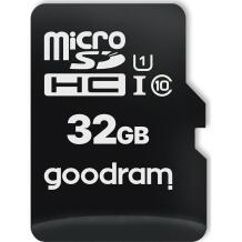 Goodram microSDHC atmiņas karte M1AA-0320R12, 32GB, UHS-I, 100MB/s, 10MB/s, SD adapteris, triecienizturīgs