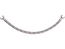 Savienojuma šļūtene F/F 1/2" 400mm, FALA, 71801, nerūsējošais tērauds, EPDM gumija, 32 l/min, 1 MPa