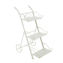 Ziedu statīvs SANDY 35x55xH79cm, antīki balts 76630