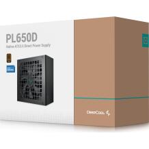 Deepcool Блок питания PL650D-FC R-PL650D-FC0B-EU-V2, 650 W, 100-240 V, 50/60 Hz, 80 PLUS Бронза, 120 мм вентилятор
