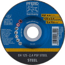 Режущий диск PSF Steel EH 125x2,4mm, PFERD, 163429, 4mm