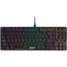 Wired mechanical gaming keyboard 87 keys RGB lighting MX Red TKL Cometstrike GK-50 Black CND-SKB50-US CANYON