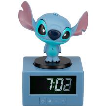 Paladone Disney Stitch Icon Äratuskell PP14273LS, 16,5cm, sinine, digitaalne, öövalgus, 3x AA patareid