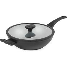Russell Hobbs Crystaltech kõrge wok RH01860EU7, 28cm, must, alumiinium, 8cm, kaanega