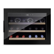 Винный шкаф холодильник встраиваемый 18 бутылок компрессорная технология класс энергоэффективности G размеры 34.5×82×55.5 cm чёрный WineSafe 18 EB 00627 Caso