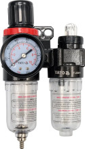Gaisa filtrs ar spiediena regulatoru un eļļotāju 1/4" 25cc YT-2384 YATO