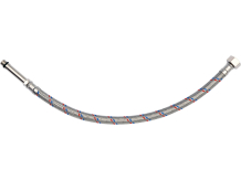 Savienojuma šļūtene F/M 3/8" M10x1 400MM, FALA, 71857, nerūsējošais tērauds, EPDM gumija, 32 l/min plūsma