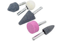 Abrazīvo akmeņu komplekts, PARTNER, PA-SK-108, 5 gab., 6 mm kāts