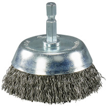 Kausveida birste 65mm, 1/4" HEX gofrēti tērauda sari D-76576 MAKITA