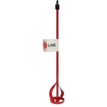 D Line Värvimikser 9147115, 400mm, 60mm, 7,8mm, 0,8mm, kaetud teras, 200g