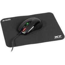 A4Tech X-Game X-7120 pele + peles paliktnis A4TMYS46028, 3000 dpi, 7 pogas, 1.8 m kabelis, optiskais sensors, vadu savienojums