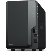 Synology NAS хранилище DS223, 2 отсека, 1 RJ45, 3 USB 3.2, 2 ГБ памяти, EXT4, готов к использованию