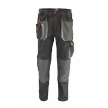 Darba bikses T1 pelēkas, 3XL, izturīgas, ar kabatām, AW02415, AWTOOLS
