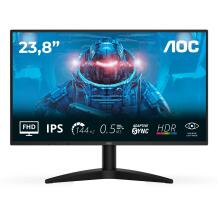 Aoc LCD монитор 24B36X 60.4 см 1920 x 1080 FHD, 144Hz, 0.5ms MPRT, IPS, VESA, HDR10, Low Blue Light, Anti-glare