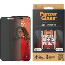PanzerGlass ekraani kaitse iPhone 15 Pro P2810, 1 tk, Läbipaistev, Löögikindel, Ultra-Wide Fit w. EasyAligner