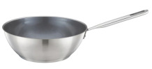 Cepšanas panna All Steel Wok, 28 cm, nerūsējošais tērauds, FISKARS 1064747, Ceratec™ nelīpošais pārklājums, piemērota cepeškrāsnī līdz 270°C