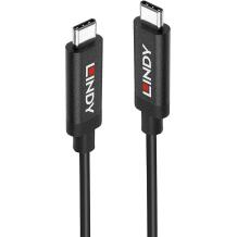 Lindy Kabeļa pagarinātājs 43348 3m USB 3.2 Gen 2 C/C, datu pārsūtīšanas ātrums līdz 10Gbps, atbalsta DisplayPort 1.4