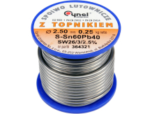 Lodēšanas stieple Sn60Pb40, 2.5mm, 250g, 76823, TOYA