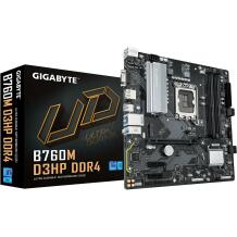 Gigabyte Motininė B760M D3HP DDR4, palaiko Intel Core 14 kartos CPU, 4+1+1 fazių skaitmeninė VRM, 2xPCIe 4.0 M.2, GbE LAN