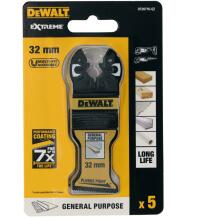 Dewalt Multi-funkciju rīks DT20776-QZ 32 mm zāģa asmens, Plunge-cut, Bi-metal pārklājums, 5 gab.