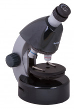 Mikroskops Bērniem ar Eksperimentālo Komplektu, K50 LabZZ M101, Pelēks, 40x-640x, L69057, LEVENHUK