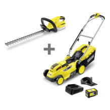 Akumuliatorinė vejapjovė + gyvatvorių žirklės LMO 18-36 BATTERY SET + HGE 18-45 BATTERY 9.791-562.0 KARCHER