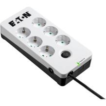 Eaton Pagarinātājs PB6D, 6xSchuko, 1.5m, IP20, pārsprieguma aizsargs, slēdzis, sienas montāža