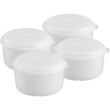 Gastroback Ledus smalcinātāja piederums 91552, 4x0,2L, BPA bez, izturīga plastmasa, sakraujami, droši mazgājami
