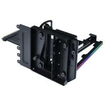 Lian Li Kaste Piederums Vertikālais VGA Turētājs G89.VG4-5-V4X.00, 4 sloti, 10kg, 200mm PCIe 5.0 kabelis, 5V ARGB apgaismojums