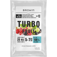 Turbo Fruit 5-7 dienu destilācijas raugs BROWIN 403151, 160 g, 100 L, 5-7 dienas