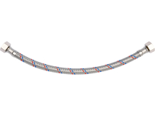 Savienojuma šļūtene F/F 3/8" 300mm, FALA, 71814, nerūsējošais tērauds, EPDM gumija, 32 l/min plūsma