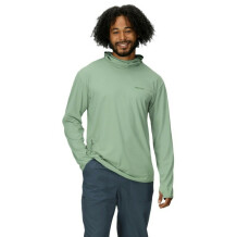 Krekls AREX UPF50 Hoody 01, MARMOT, 0195115299552, 100% Recycled Polyester Mesh, krāsa: AGATE_GREEN