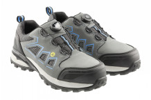 Aizsargapavi ar ātro šņorēšanas sistēmu, S3S, ESD, pelēki/zili, izmērs 43, HT5K577-43, HOGERT