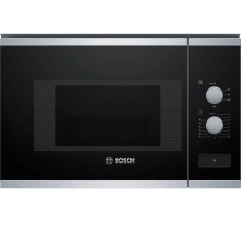 Iebūvējamā mikroviļņu krāsns ar 20 L ietilpību un 800 W jaudu BFL520MS0 Stainless Steel/Black Bosch