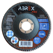 Slīpējamais disks lapiņu 125mm G60 cirkonijs ABREX