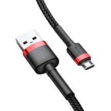 Baseus Cafule Micro USB kabelis CAMKLF-C91, 2m, 1.5A, greitas įkrovimas, duomenų perdavimas 480 Mb/s, nailono pintas