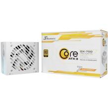 Seasonic Toiteplokk CORE GX White SRP-CGX751-A5A32SF-W, 750W, 100-240V, 50/60Hz, 80 PLUS Gold, täielikult modulaarne