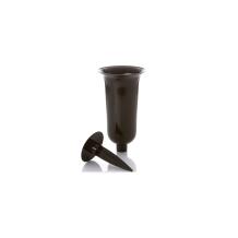 Form Plastic Hauavase 4311791, 327mm, 130mm, ümmargune, must, plastmass, stabiilne, kinnitamine