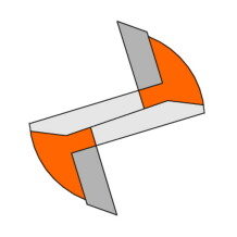 Фреза, CMT, 911.100.11, S=8mm, D=10mm, I=20mm, L=48mm, Z=2, Материалы: дерево, Материал лезвия: HW