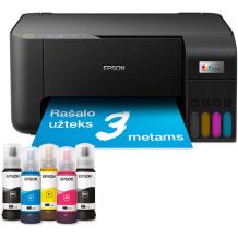 Epson Multifunktsionaalne printer EcoTank L3230 C11CJ68407, 4 värvi, 600x1200 dpi, 10 lk/min, USB, A4, must