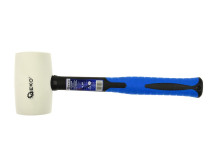 Baltās gumijas āmurs ar stiklašķiedras rokturi, 450g, G72255, GEKO Premium