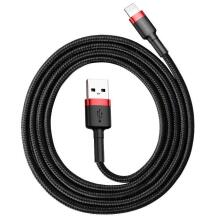 Baseus Laidas CALKLF-B19, 100cm, 2.4A, Lightning, USB 2.0, juodas, raudonas