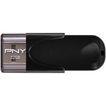 PNY USB mälupulk 32GB FD32GATT4-EF, 32 GB, USB 2.0, 25 MB/s, 8 MB/s, must, ühilduv Windowsiga