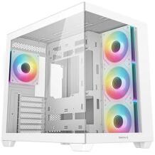 Deepcool CG530 4F WH Корпус R-CG530-WHADA4-G-1, 7, 3.5, 2.5, 399mm, 440mm, 285mm, белый, закаленное стекло